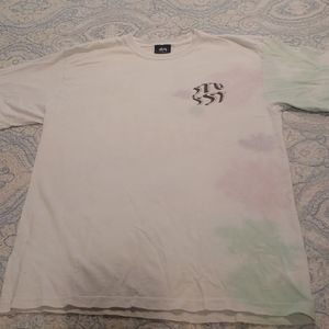 Light tie dye stussy t shirt